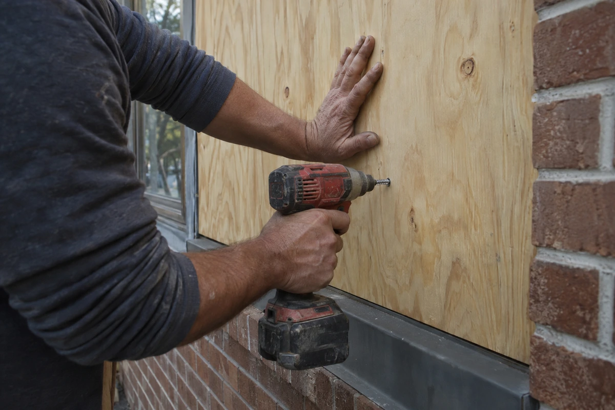 Emergency board up contractor
